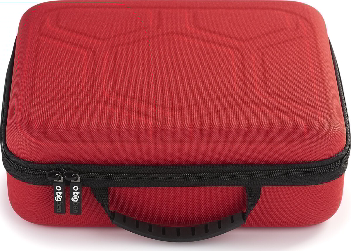 Bigben Storage Case Red Hard Case For Switch Including Docking Station