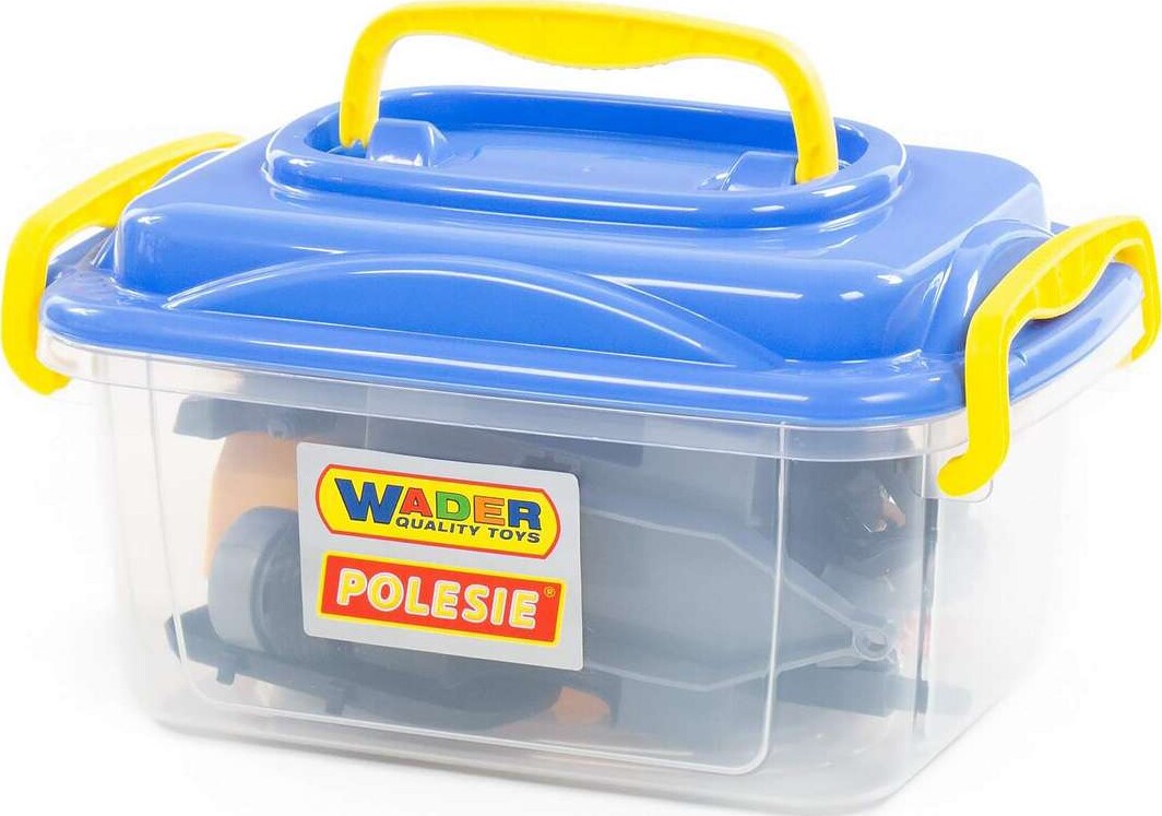 Polesie - Legetøjsbil Med Trailer - Assorteret
