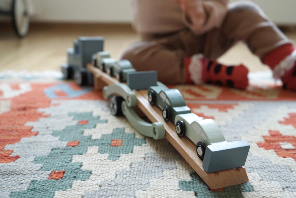 Biltransporter Legetøj Med 4 Biler - Træ - Chicago - Small Foot