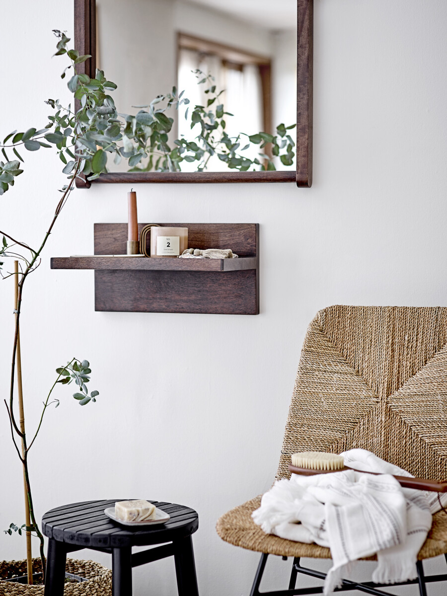 Bloomingville - Bilbo Taburet - Sort - Bambus Træ