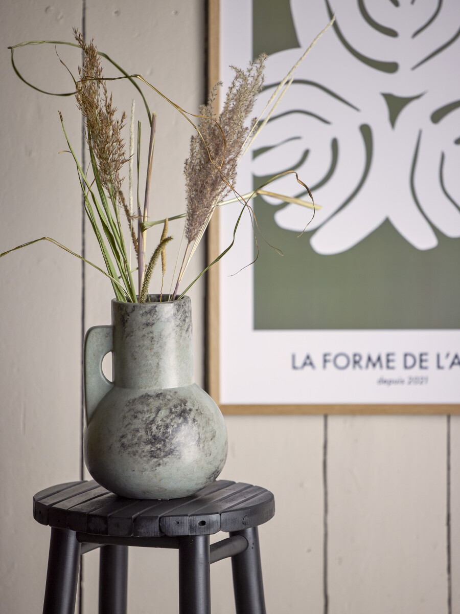 Bloomingville - Bilbo Taburet - Sort - Bambus Træ