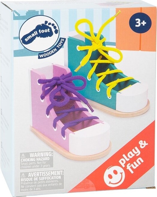 Lær At Binde Snørebånd Sko - Læringslegetøj - 2 Stk - Small Foot