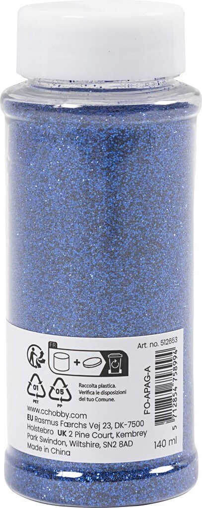 Bio-Glitter - Blå - 140 Ml