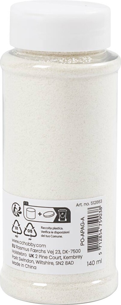 Bio-Glitter - Hvid - 140 Ml