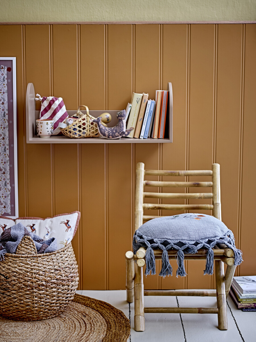 Bloomingville - Birk Tæppe - Brun - Jute - Rundt - Ø 90 Cm