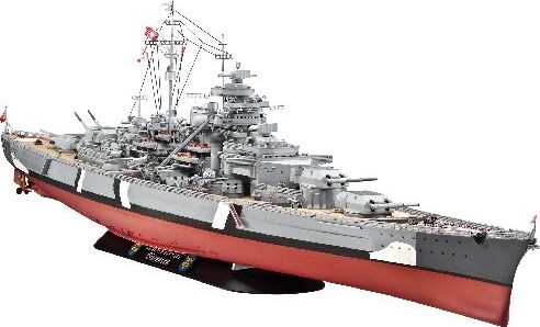 Revell - Bismarck Model Skib Byggesæt - 1 350 - Level 5 - 05040