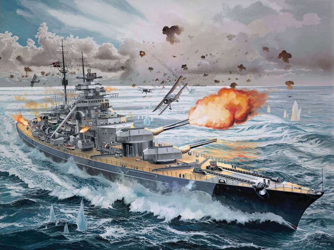 Revell - Bismarck Model Skib Byggesæt - 1 350 - Level 5 - 05040