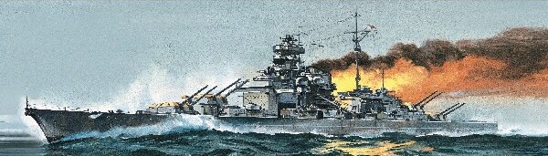 Airfix - Bismarck Skib Byggesæt - 1 600 - A04204V