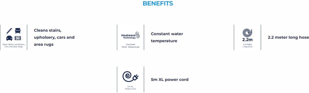 Bissell - Spotcleaner Multiclean Spot Stain - Effektiv Tæpperenser