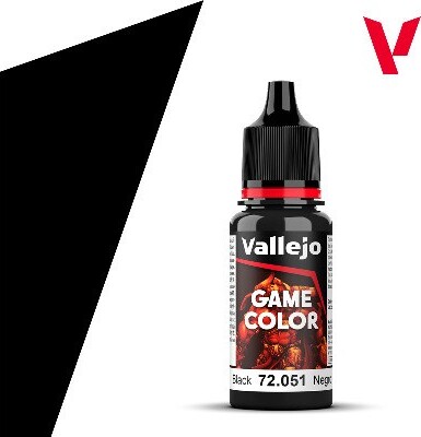 Vallejo - Game Color - Black Mat - 18 Ml - 72051