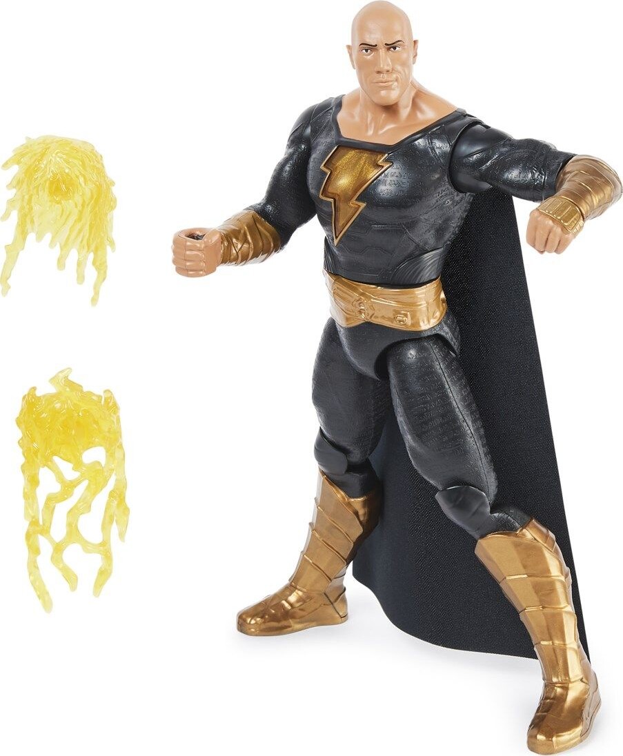Black Adam Figur Med Lyde - Power Punch - 30 Cm
