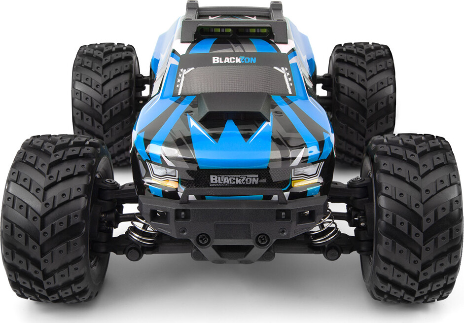 Blackzon - Rc Monster Truck Bil - Spryte Mt 120 4Wd - Blå