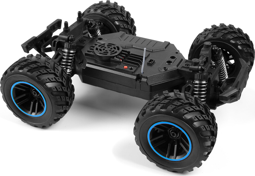 Blackzon - Rc Monster Truck Bil - Spryte Mt 120 4Wd - Blå