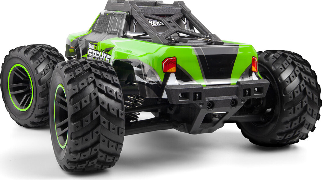 Blackzon - Rc Monster Truck Bil - Spryte Mt 120 4Wd - Grøn