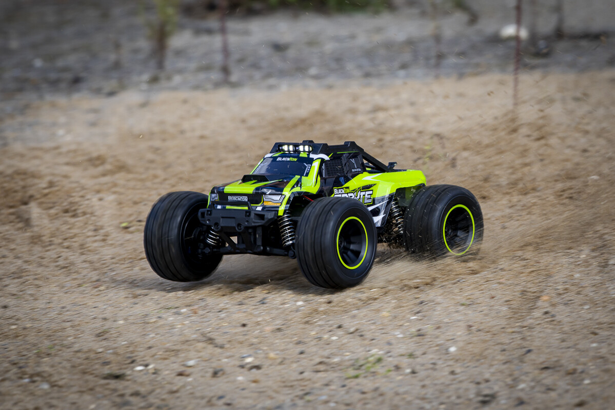 Blackzon - Rc Monster Truck Bil - Spryte Mt 120 4Wd - Grøn