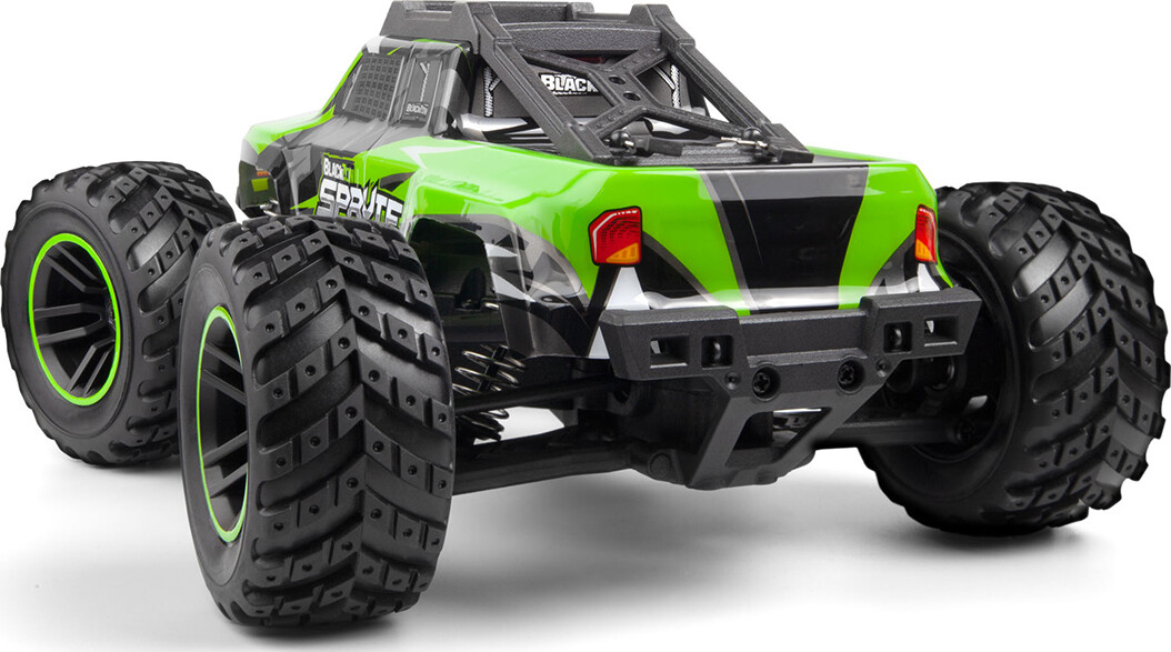 Blackzon - Rc Monster Truck Bil - Spryte Mt 120 4Wd - Grøn