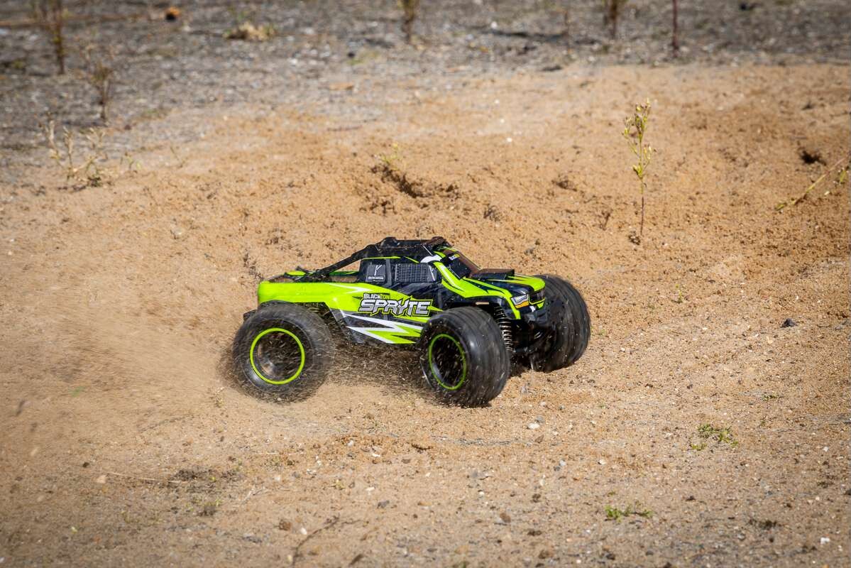 Blackzon - Rc Monster Truck Bil - Spryte Mt 120 4Wd - Grøn