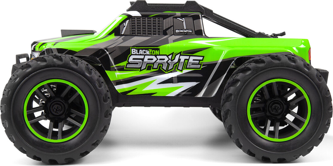 Blackzon - Rc Monster Truck Bil - Spryte Mt 120 4Wd - Grøn