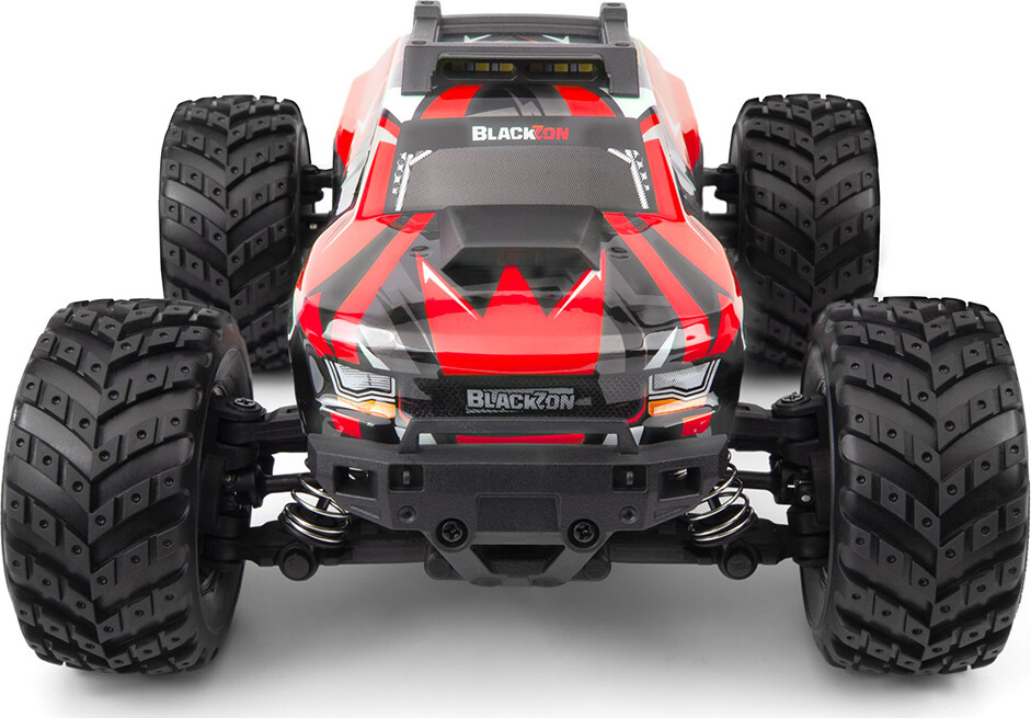 Blackzon - Rc Monster Truck Bil - Spryte Mt 120 4Wd - Rød