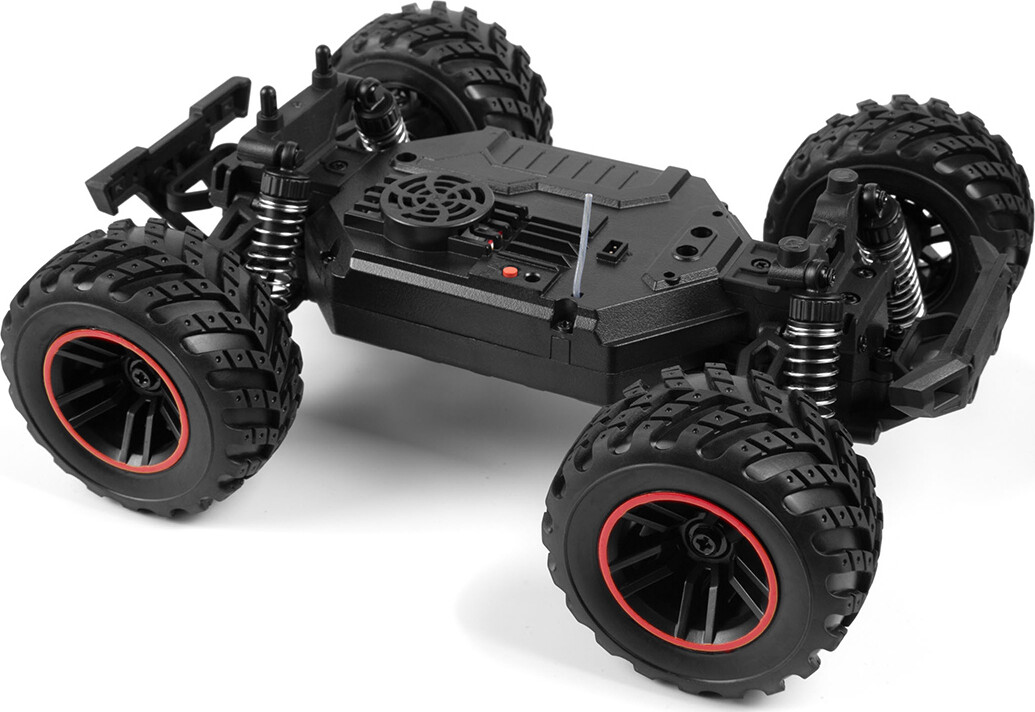 Blackzon - Rc Monster Truck Bil - Spryte Mt 120 4Wd - Rød