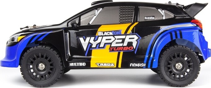 Blackzon - Vyper Rx Turbo 4Wd 2S Rc Car - Blå Orange - 1 16 - 540284