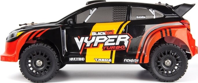 Blackzon - Vyper Rx Turbo 4Wd 2S Rc Car - Rød Orange - 1 16 - 540283