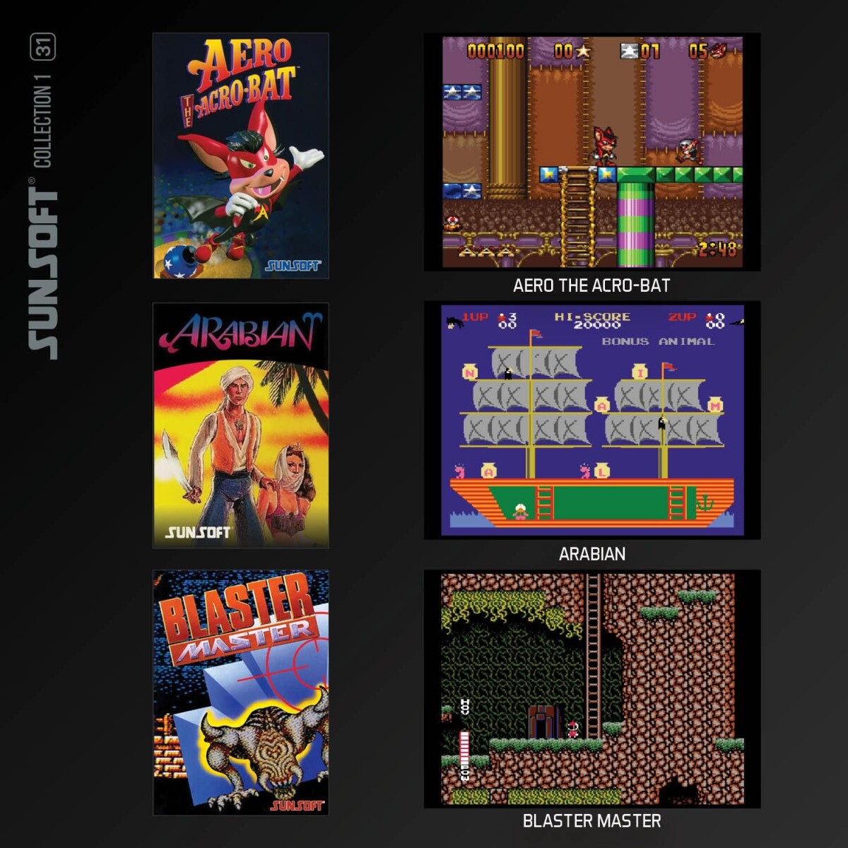 Blaze Evercade Sunsoft Collection 1