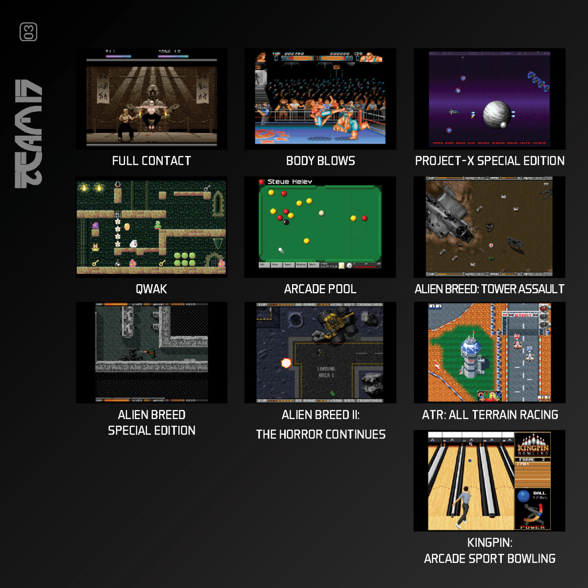 Blaze Evercade Team 17 Amiga Collection 1 Blaze Tab Plus → Køb Billigt ...