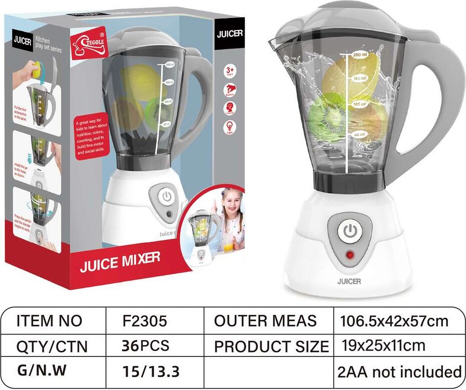 Legetøjs Blender Med Tilbehør - Elektrisk - Tegole