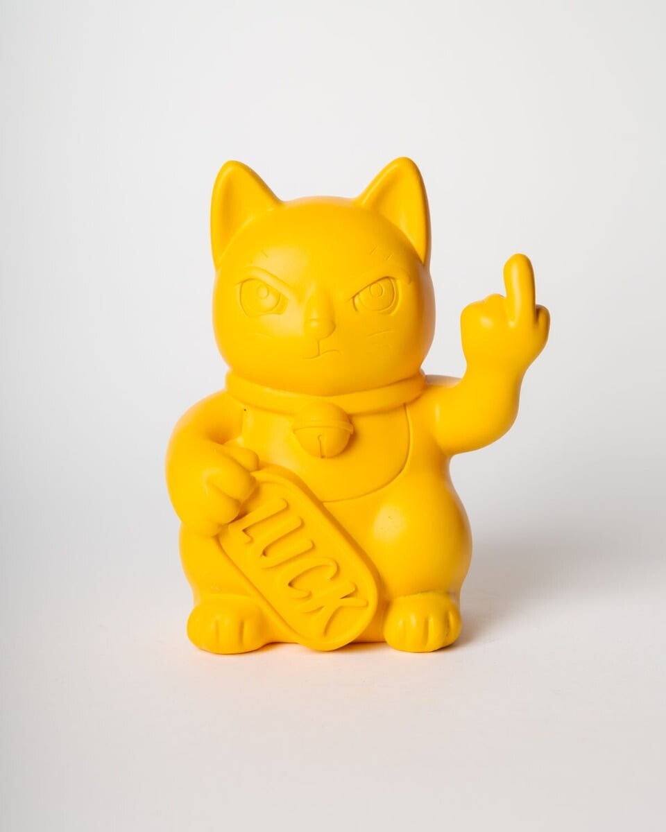 Blogo - Maneki Figur - Gul - Small