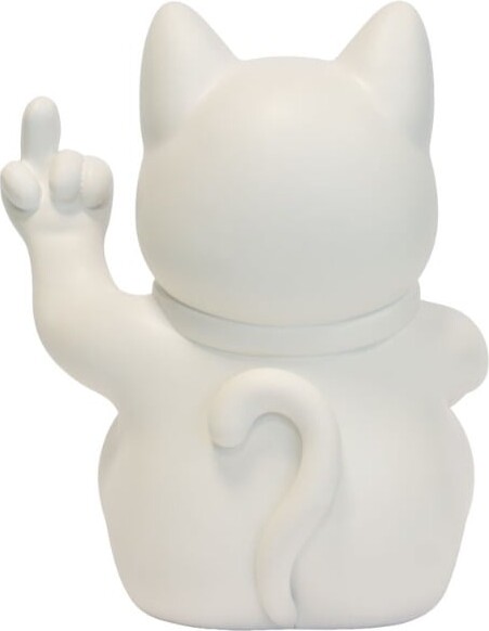 Blogo - Maneki Figur - Hvid - Large