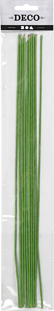Blomsterstængel - L 30 Cm - Ø 2 Mm - Grøn - 20 Stk
