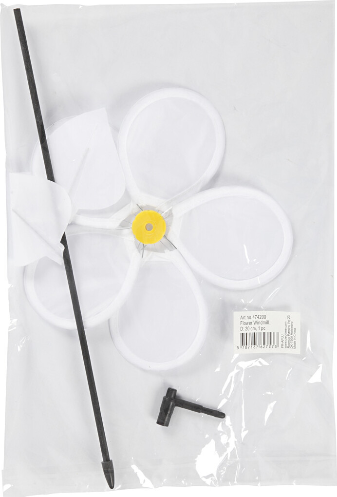 Blomstervindmølle - Ø 20 Cm - 1 Stk