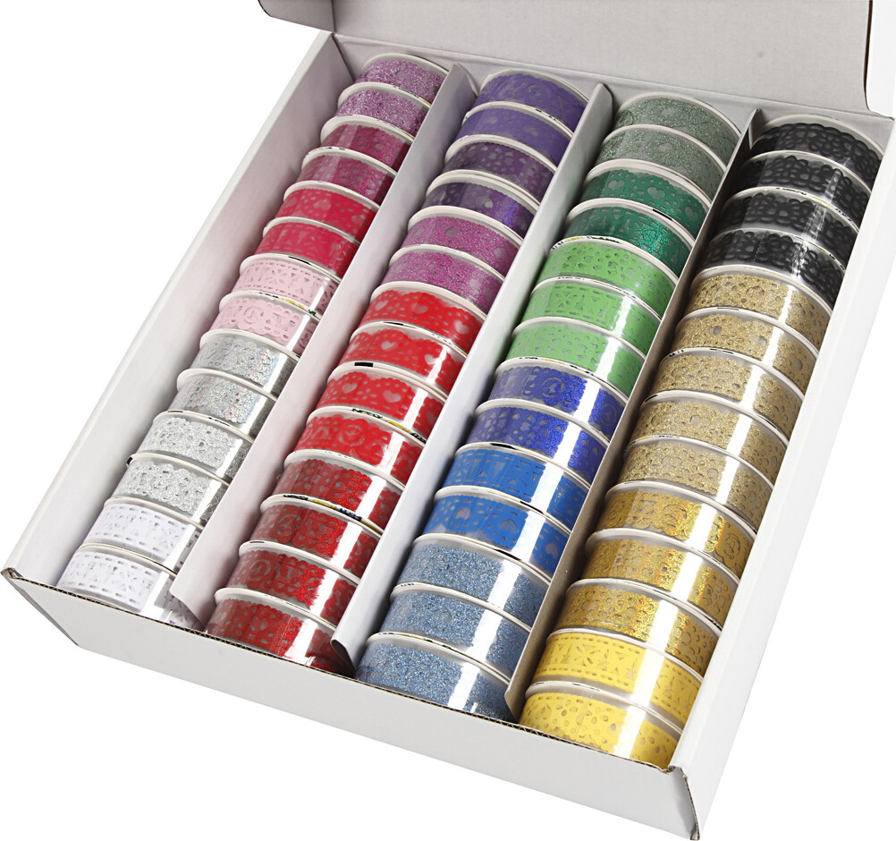 Blondetape - B 15 Mm - Assorteret - 56X3 M
