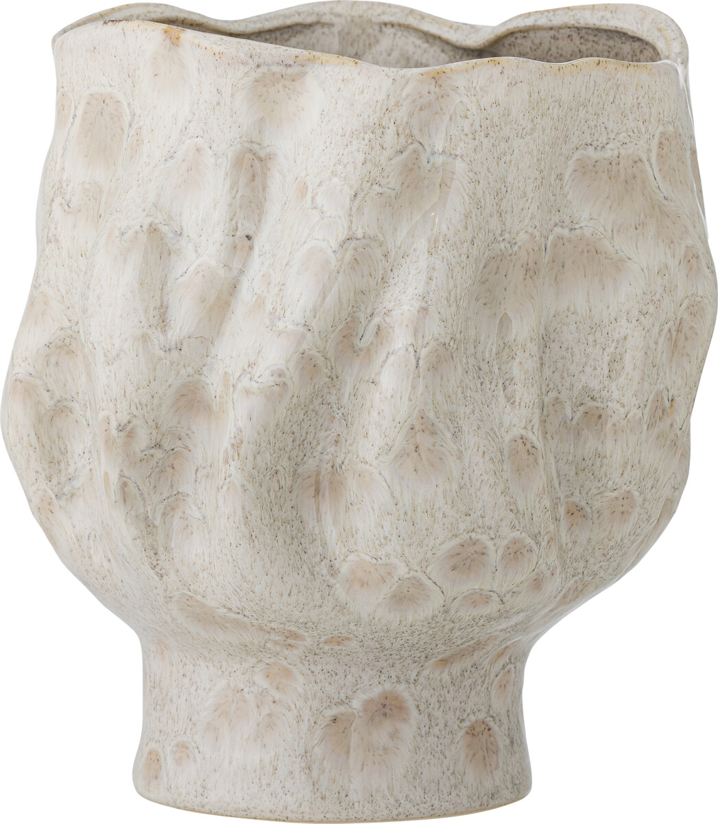 Bloomingville Vase - Adair - Hvid - Stentøj