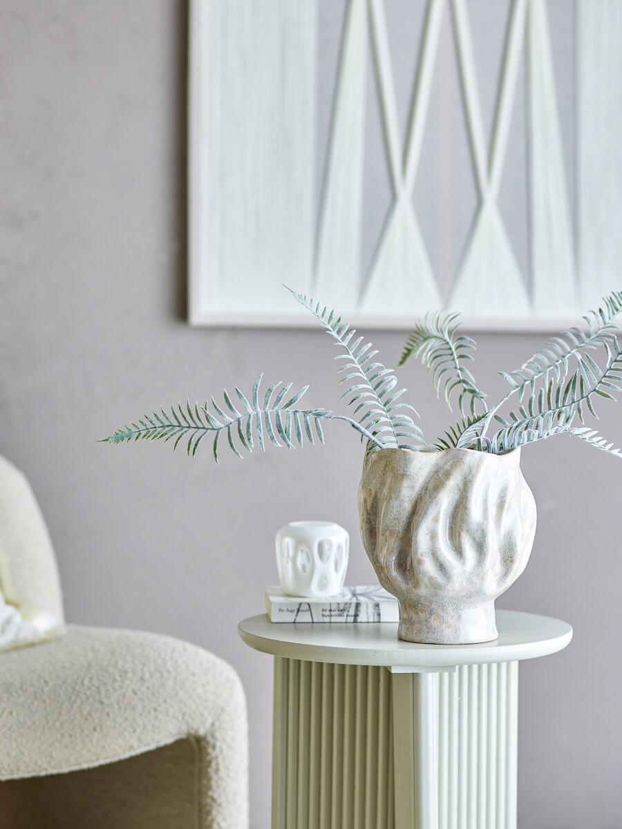 Bloomingville Vase - Adair - Hvid - Stentøj