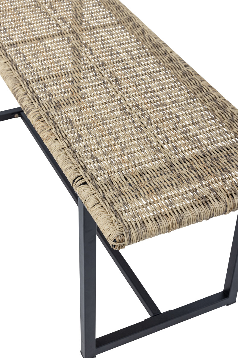 Bloomingville Bænk - Adilly - Polyrattan - 114X45X38 Cm