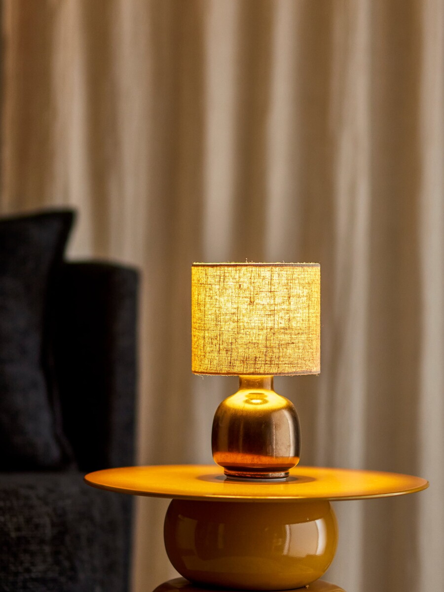 Bloomingville - Agni Bordlampe - Bronze - Stentøj Keramik