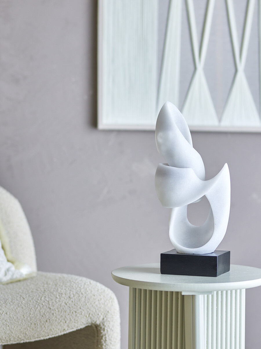 Bloomingville - Alistair Dekoration - Hvid - Polyresin