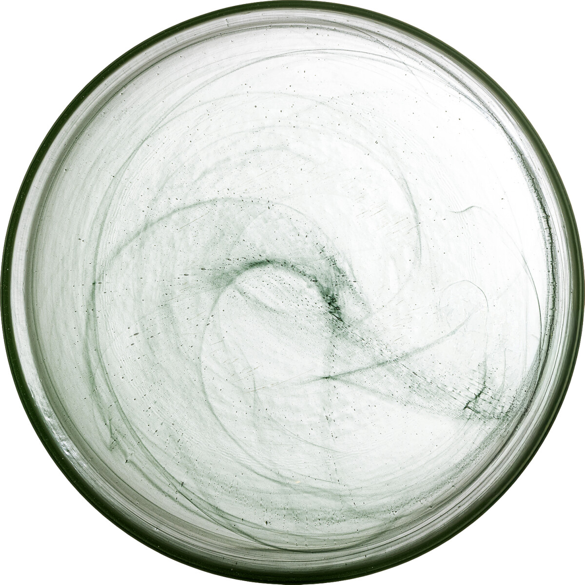 Bloomingville - Amelie Skål - Grøn - Glas - Ø 27 Cm
