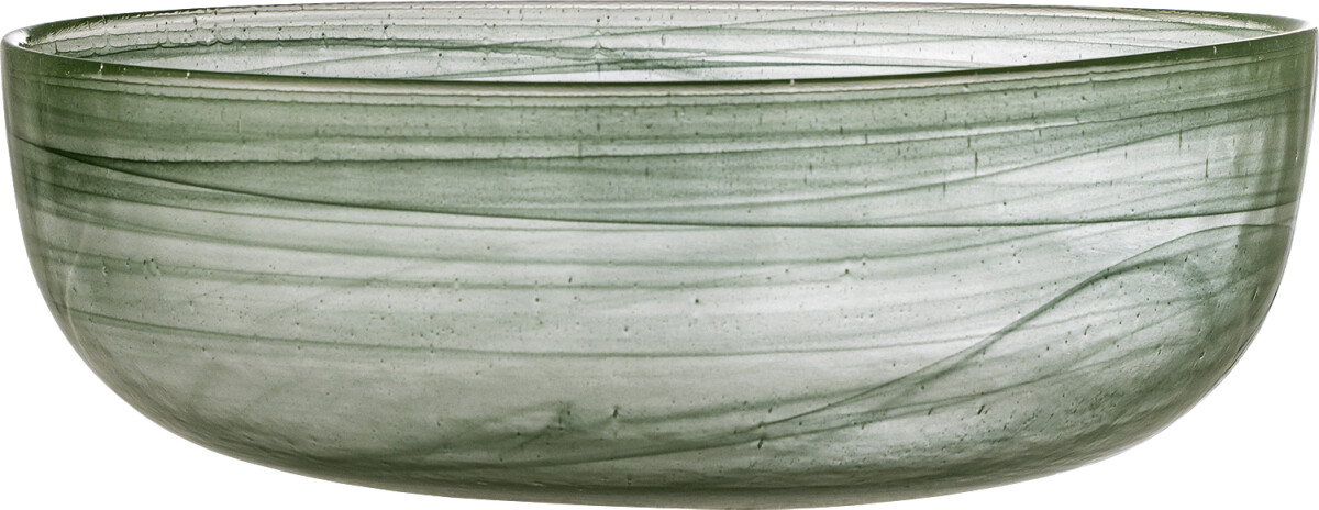Bloomingville - Amelie Skål - Grøn - Glas - Ø 27 Cm