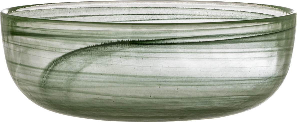 Bloomingville - Amelie Skål - Grøn - Glas - 21 5 Cm