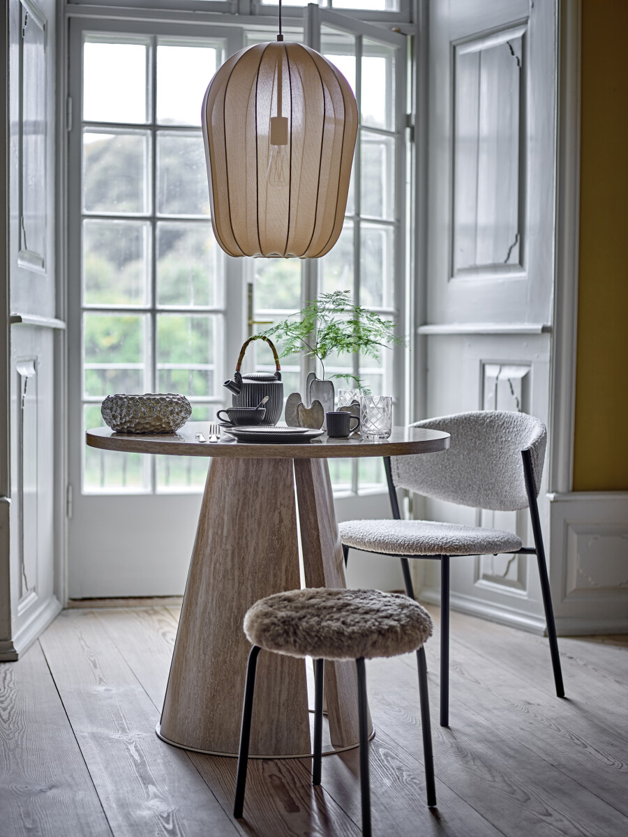Bloomingville - Ames Spisebord - Rundt - 90 Cm - Mdf Træ - Natur