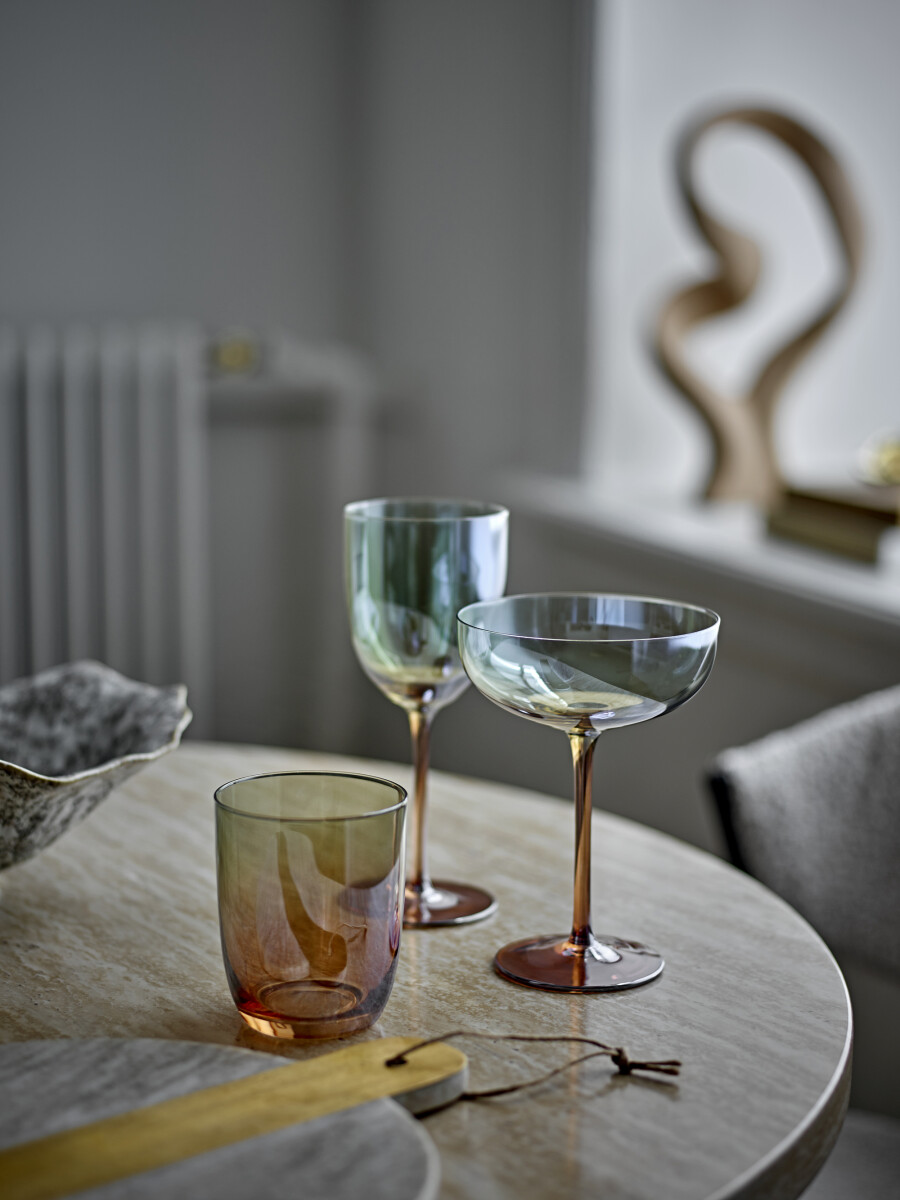 Bloomingville Glas - Aston - Bronze - Glas - Sæt Med 4