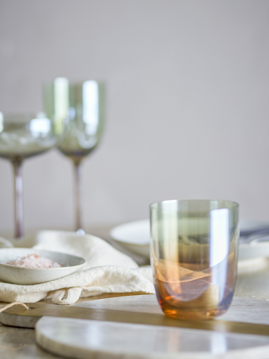 Bloomingville Glas - Aston - Bronze - Glas - Sæt Med 4