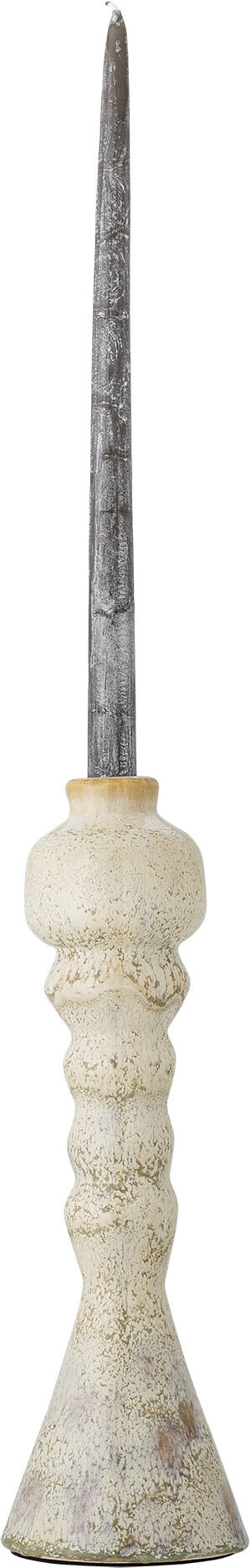 Bloomingville Lysestage - Bancroft - Hvid - Terrakotta - 33 Cm