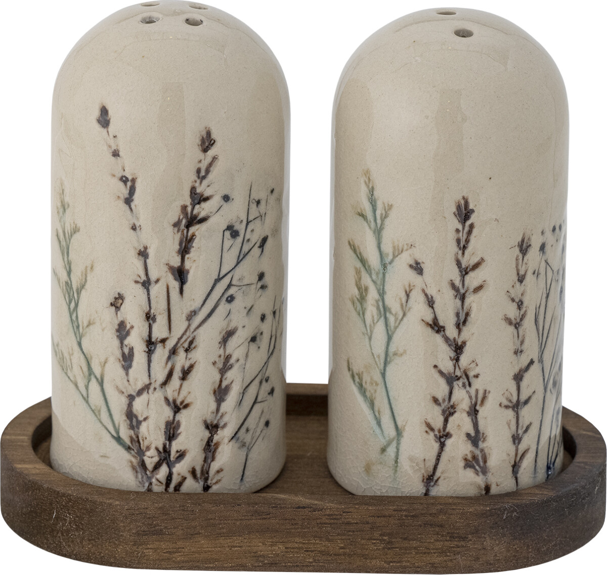Bloomingville - Bea Salt Og Pebersæt - Natur - Stentøj - 3 Dele
