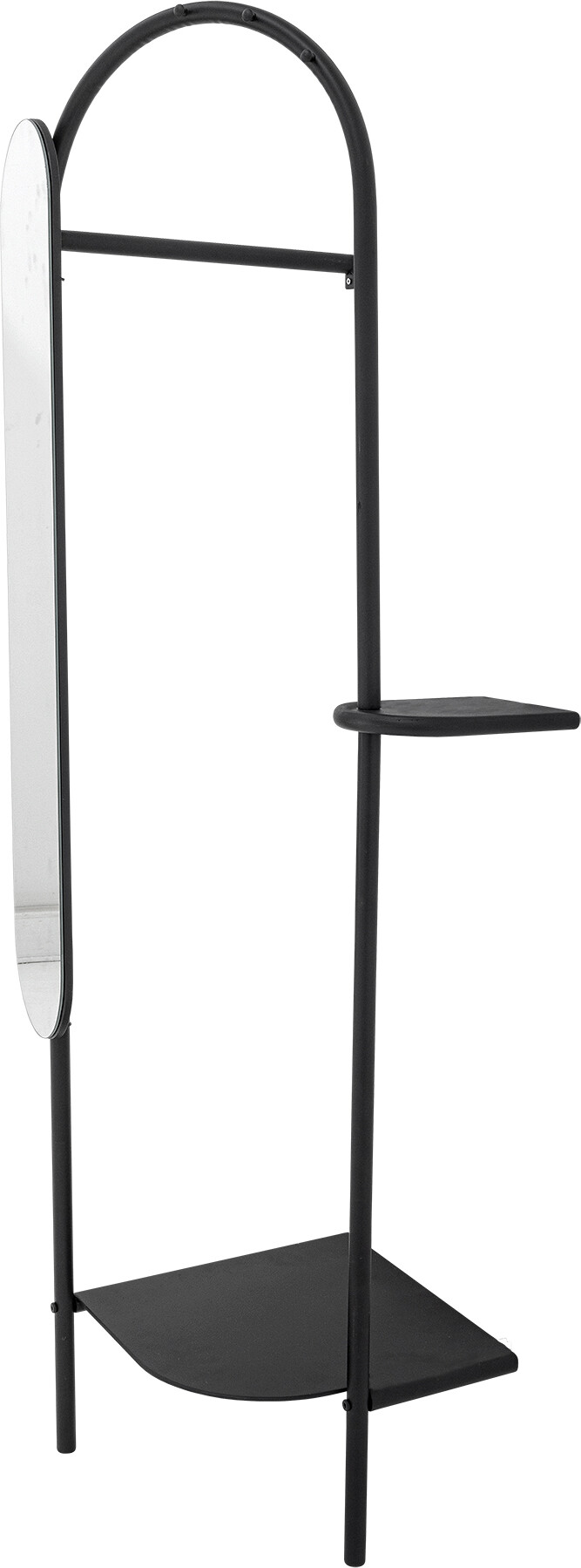 Bloomingville - Belen Tøjstativ Med Spejl - Sort - Metal