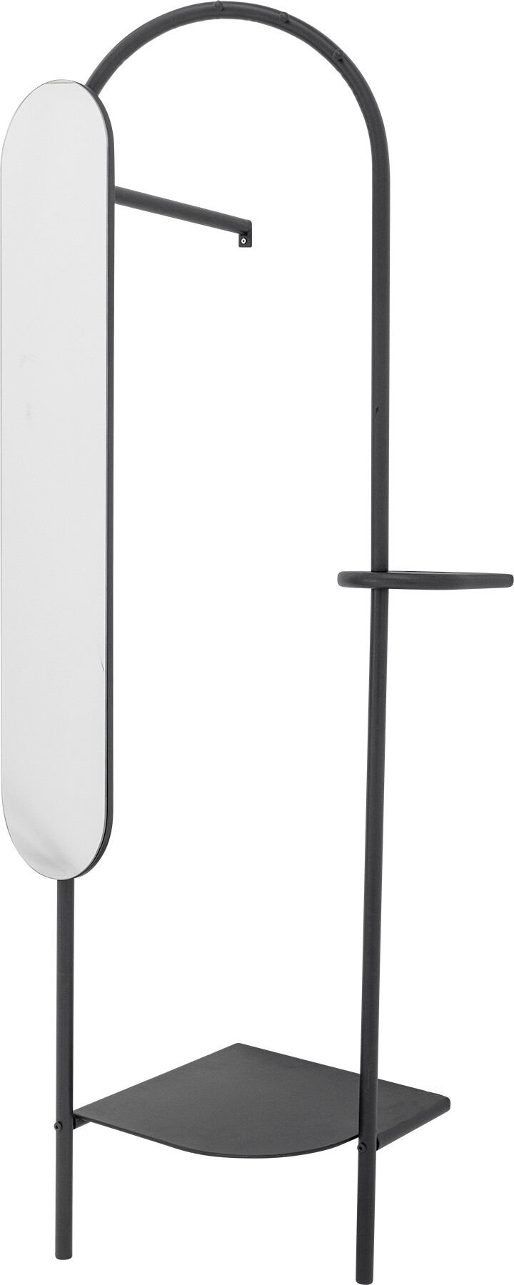 Bloomingville - Belen Tøjstativ Med Spejl - Sort - Metal