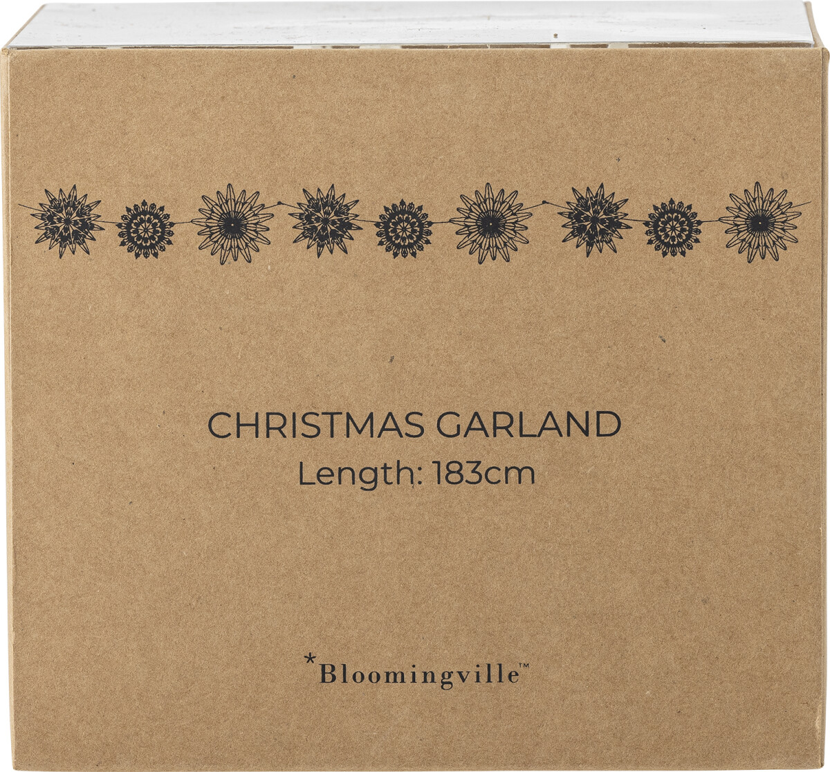 Bloomingville - Bellac Juleguirlande Med Stjerner - Hvid - Papir